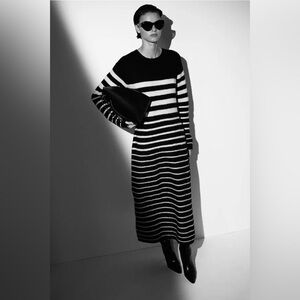 H&M striped sweater dress
